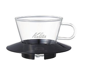 PORTA FILTRO DE VIDRO KALITA WAVE 155 PRETO