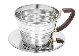 PORTA FILTRO KALITA WAVE INOX 155-S
