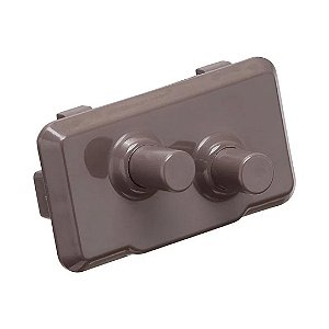 INTERRUPTOR CINZA DUPLO GELADEIRA BRASTEMP INOX (W10471976)