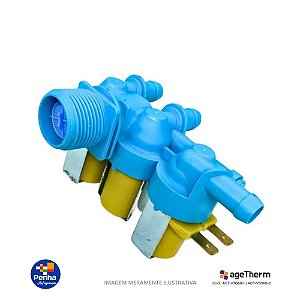 VALVULA ENTRADA TRIPLA LAVADORA ELECTROLUX LT15F 127V 64287506 AGT