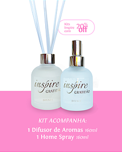 Kit Difusor de Aromas + Home Spray Inspire Gratidão