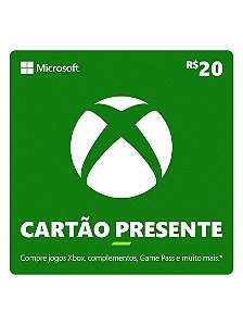 Microsoft Gift Card Xbox Brasil R$20,00