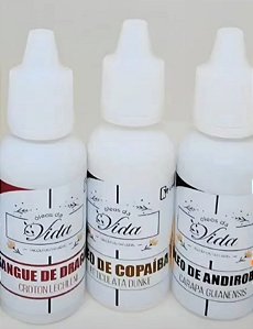 Kit Desparasitação ADULTO - (4 Frascos Copaíba + 4 frascos Andiroba + 4 frascos de Sangue de Dragão))