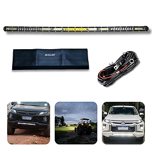 Barra Led Linha Super Slim 7D 234w 79,5cm SCP-5234 + Capa + Chicote