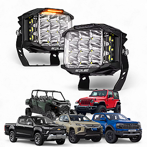 PAR FAROL DE MILHA LONGO ALCANCE 60W COM DRL SCP-6996