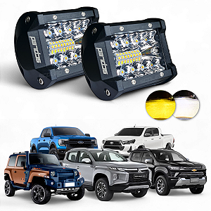 PAR FAROL DE MILHA LED 60W 8D DUAL COLOR SCP-0960DC