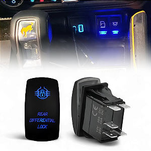 BOTÃO DE EMBUTIR PARA O BLOQUEIO DO DIFERENCIAL TRASEIRO