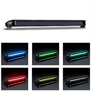 BARRA DE LED LINHA ULTRA COM DRL LINEAR RGB 100W 22"