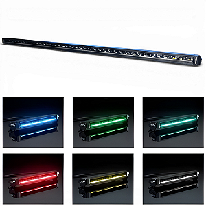 BARRA DE LED LINHA ULTRA COM DRL LINEAR RGB 200W 42"