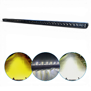 BARRA DE LED LINHA PRO-V COM DRL BRANCO 42" 600W