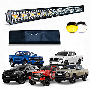 BARRA DE LED 81CM RETA 480W DUAL COLOR LINHA PREMIUM + CAPA PROTETORA SCP-4480D