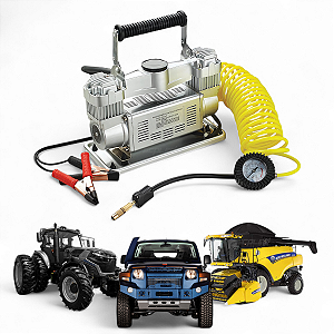 Compressor De Ar 150 Lbs Portátil 12v Pistão Duplo