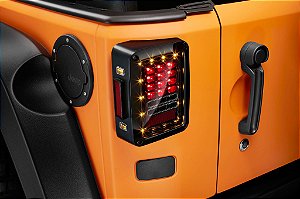 Lanterna Traseira Full LED Jeep Wrangler Mod Europeu 07-18