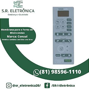 Membrana Teclado Microondas Consul Cmd20as / Cmd 20as Facilite