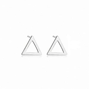 Brinco de Prata 925 Triangular Pequeno