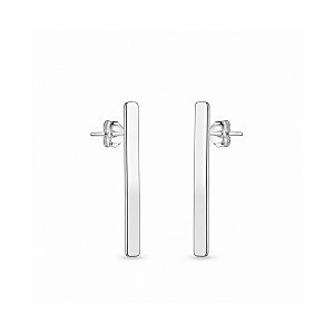 Brinco Palito Pequeno Liso Prata 925 Polido 2,2cm