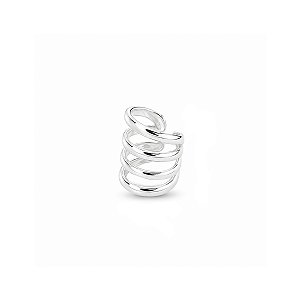 Piercing Fake Pressão 4 Aros Lisos em Prata 925