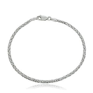 Pulseira de Prata 925 com Malha Pipoca de 2,0 mm