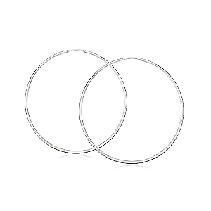 Brinco Argola Fio Redondo em Prata 925 – 4,3 cm