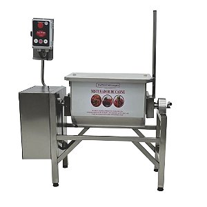 Misturador Elétrico De Carne 30 Litros/25kg Com 01 Eixo Em Aço Inox 304