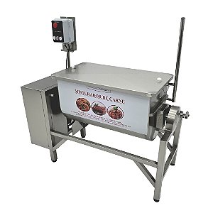 Misturador Elétrico De Carne 60 Litros/50kg Com 01 Eixo Em Aço Inox 304