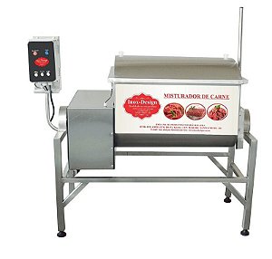 Misturador Elétrico De Carne 280 Litros/200kg Com 02 Eixos Em Aço Inox 304