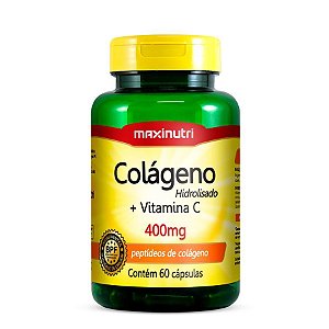 Colágeno + Vitamina C 60 cáps - MaxiNutri