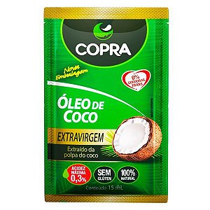 Óleo de Coco Extravirgem sachê 15ml - Copra