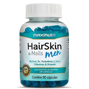 Hair Skin Nails Men 90 cáps - MaxiNutri