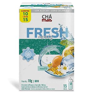Chá Fresh Mais Maracujá Calmante 15 Saches 18g - Clinic Mais