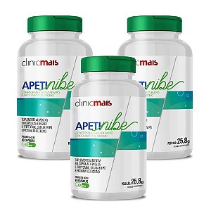 Kit 3uni Apetinibe L-Tritofano+Batata Pó+Cromo 430mg - 60 cáps - Clinic Mais