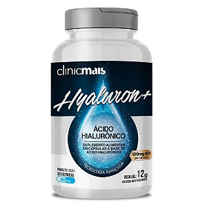 Ácido Hialurônico 400mg - 30 cáps - Clinic Mais