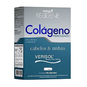 Colágeno Verisol Cabelos e Unhas 60 cáps  - Katiguá