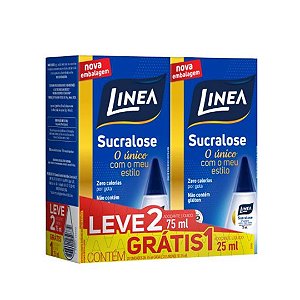 Adocante Líquido Sucralose Leve 2 75ml 1 25ml - Linea