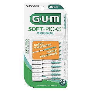 Soft Picks com 40 (Palito Interdental de Borracha) - Gum