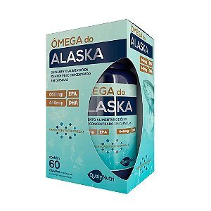 Omega Do Alaska 660mg epa/Dha com 60 cáps - Qualynutri