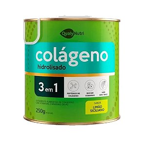Colageno Hidrol.3X1 250g Limão Siciliano - Qualynutri
