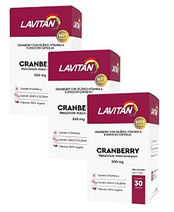 Kit 3uni Lavitan Cranberry 30 cáps - Cimed