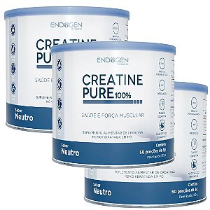Kit 3uni Creatine Pure 100% 150g - Endogen