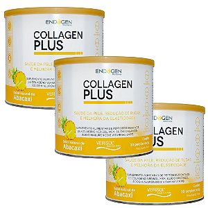 Kit 3uni Collagen Plus Verisol Abacaxi Pote 150g - Endogen