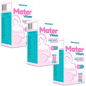 Kit 3uni Mater Vitam 60cáps - Natunectar