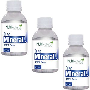 Kit 3uni Óleo Mineral 100ml - Multinature