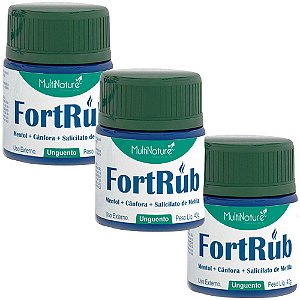 Kit 3uni Fortrub 40g - Multinature