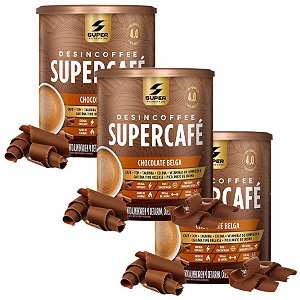 Kit c/ 3uni Desincoffee Supercafé 220g Chocolate Belga - Desinchá