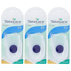 Kit 3uni Calcanheira Esporão Ponto Azul P - Take Care