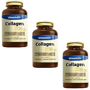 Kit 3uni Collagen Verisol 120 cáps - Vitaminlife