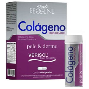 Colágeno Hidrolisado Pele Derme Verisol com 60 caps - Katiguá