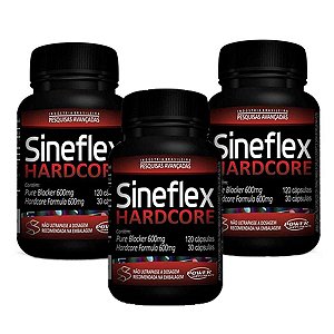 Kit 3 Sineflex Hardcore (3x 150 caps) - Power Supplements