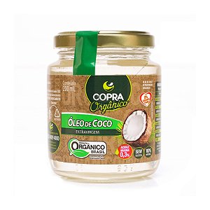 Óleo de Coco Orgânico Extravirgem 200ml - Copra