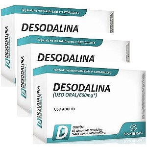 3x Desodalina 600mg (3x60 caps) - Sanibrás